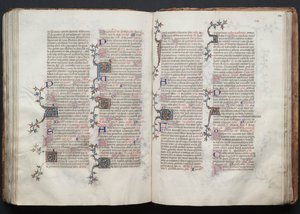 Gotha Missal: Fol. 124r, Metin, c. 1375. by Master of the Boqueteaux