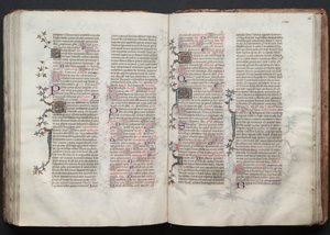 Gotha Missal: Fol. 125v, Metin, c. 1375. by Master of the Boqueteaux
