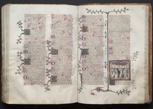 Gotha Missal: Fol. 126v, Metin, c. 1375. by Master of the Boqueteaux