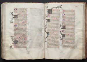 Gotha Missal: Fol. 128v, Metin, c. 1375. by Master of the Boqueteaux