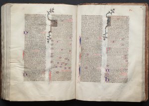 Gotha Missal: Fol. 135r, Metin, c. 1375. by Master of the Boqueteaux