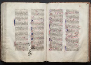 Gotha Missal: Fol. 137r, Metin, c. 1375. by Master of the Boqueteaux