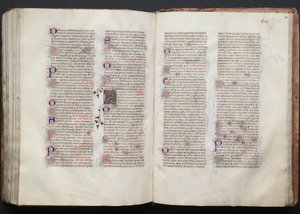 Gotha Missal: Fol. 139v, Metin, c. 1375. by Master of the Boqueteaux