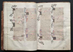 Gotha Missal: Fol. 13r, Metin, c. 1375.