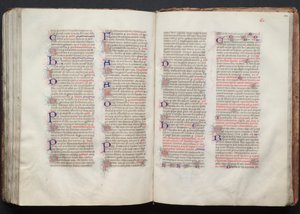 Gotha Missal: Fol. 141v, Metin, c. 1375. by Master of the Boqueteaux