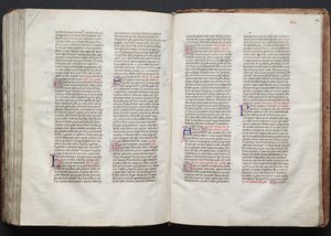 Gotha Missal: Fol. 146r, Metin, c. 1375. by Master of the Boqueteaux