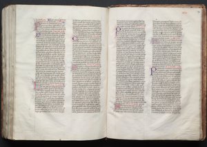 Gotha Missal: Fol. 147r, Metin, c. 1375. by Master of the Boqueteaux