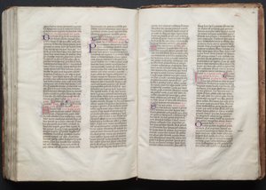 Gotha Missal: Fol. 152v, Metin, c. 1375. by Master of the Boqueteaux