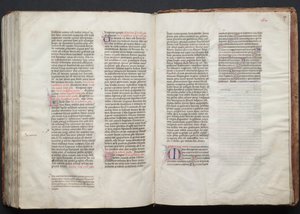 Gotha Missal: Fol. 157r, Metin, c. 1375. by Master of the Boqueteaux
