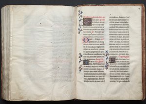 Gotha Missal: Fol. 159r, Metin, c. 1375. by Master of the Boqueteaux