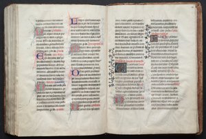 Gotha Missal: Fol. 161r, Metin, c. 1375. by Master of the Boqueteaux