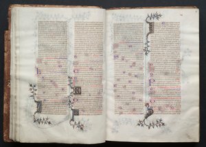 Gotha Missal: Fol. 17r, Metin, c. 1375. by Master of the Boqueteaux