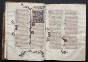 Gotha Missal: Fol. 18r, Metin, c. 1375. by Master of the Boqueteaux