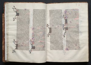 Gotha Missal: Fol. 26r, Metin, c. 1375. by Master of the Boqueteaux