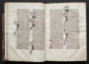 Gotha Missal: Fol. 27r, Metin, c. 1375. by Master of the Boqueteaux