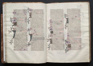 Gotha Missal: Fol. 28r, Metin, c. 1375. by Master of the Boqueteaux