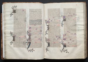 Gotha Missal: Fol. 29r, Metin, c. 1375. by Master of the Boqueteaux