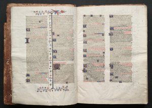 Gotha Missal: Fol. 2v, Metin, c. 1375. by Master of the Boqueteaux