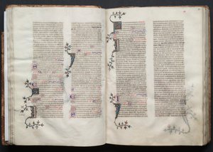 Gotha Missal: Fol. 34v, Metin, c. 1375. by Master of the Boqueteaux