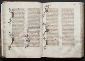 Gotha Missal: Fol. 37v, Metin, c. 1375. by Master of the Boqueteaux