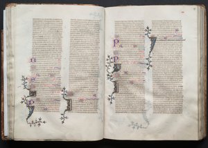 Gotha Missal: Fol. 38v, Metin, c. 1375. by Master of the Boqueteaux
