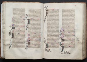 Gotha Missal: Fol. 40v, Metin, c. 1375. by Master of the Boqueteaux