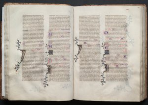 Gotha Missal: Fol. 42r, Metin, c. 1375. by Master of the Boqueteaux