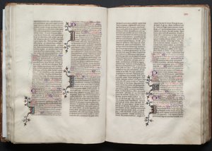 Gotha Missal: Fol. 45v, Metin, c. 1375. by Master of the Boqueteaux