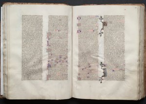 Gotha Missal: Fol. 49v, Metin, c. 1375. by Master of the Boqueteaux