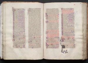 Gotha Missal: Fol. 56r, Metin, c. 1375. by Master of the Boqueteaux