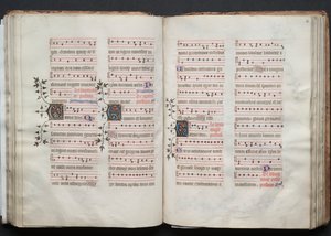 Gotha Missal: Fol. 59v, Metin, c. 1375.
