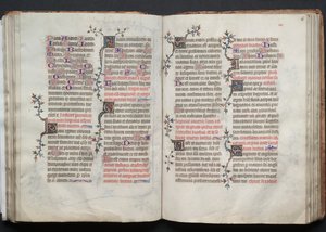 Gotha Missal: Fol. 66r, Metin, c. 1375. by Master of the Boqueteaux