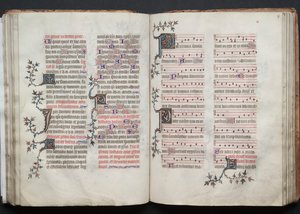 Gotha Missal: Fol. 67r, Metin, c. 1375. by Master of the Boqueteaux