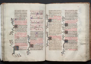 Gotha Missal: Fol. 68r, Metin, c. 1375. by Master of the Boqueteaux