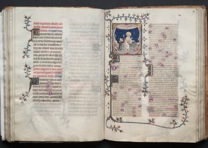 Gotha Missal: Fol. 69r, Diriliş, c. 1375. by Master of the Boqueteaux