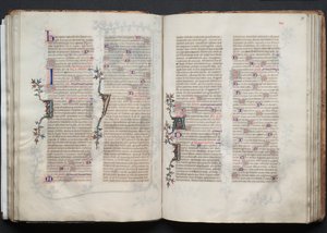 Gotha Missal: Fol. 70r, Metin, c. 1375. by Master of the Boqueteaux