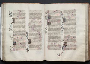 Gotha Missal: Fol. 72r, Metin, c. 1375. by Master of the Boqueteaux