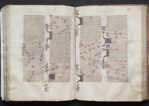 Gotha Missal: Fol. 80r, Metin, c. 1375. by Master of the Boqueteaux