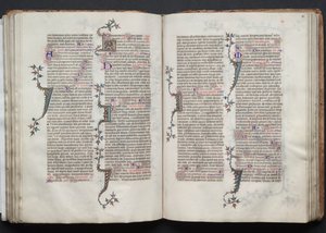 Gotha Missal: Fol. 82r, Metin, c. 1375. by Master of the Boqueteaux
