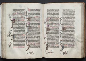 Gotha Missal: Fol. 87r, Metin , c. 1375. by Master of the Boqueteaux