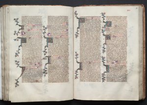 Gotha Missal: Fol. 90r, Metin, c. 1375. by Master of the Boqueteaux