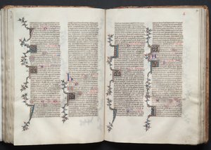Gotha Missal: Fol. 92r, Metin, c. 1375. by Master of the Boqueteaux