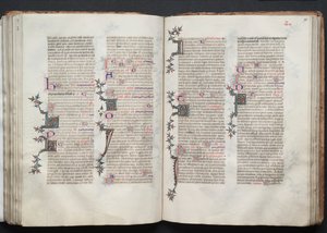 Gotha Missal: Fol. 95r, Metin, c. 1375. by Master of the Boqueteaux