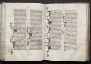Gotha Missal: Fol. 98r, Metin, c. 1375. by Master of the Boqueteaux