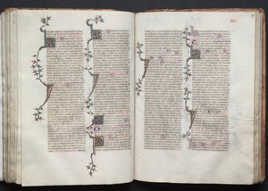 Gotha Missal: Fol. 99r, Metin, c. 1375. by Master of the Boqueteaux