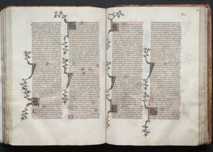 Gotha Missal: Fol. 99v, Metin, c. 1375.