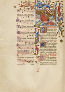 Diriliş; İlk R: Uyuyan Asker by Master of the Brussels Initials