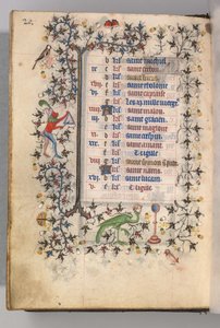 Charles the Noble, Navarre Kralı 1361-1425 saatleri: fol. 10v, Ekim, c. 1405.