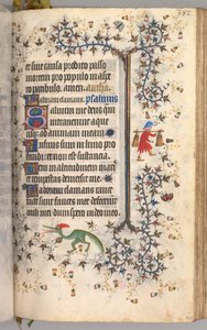 Charles the Noble, Navarre Kralı 1361-1425 saatleri: fol. 186r, Metin, c. 1405.