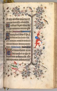 Charles the Noble, Navarre Kralı 1361-1425 saatleri: fol. 1944r, Metin, c. 1405.